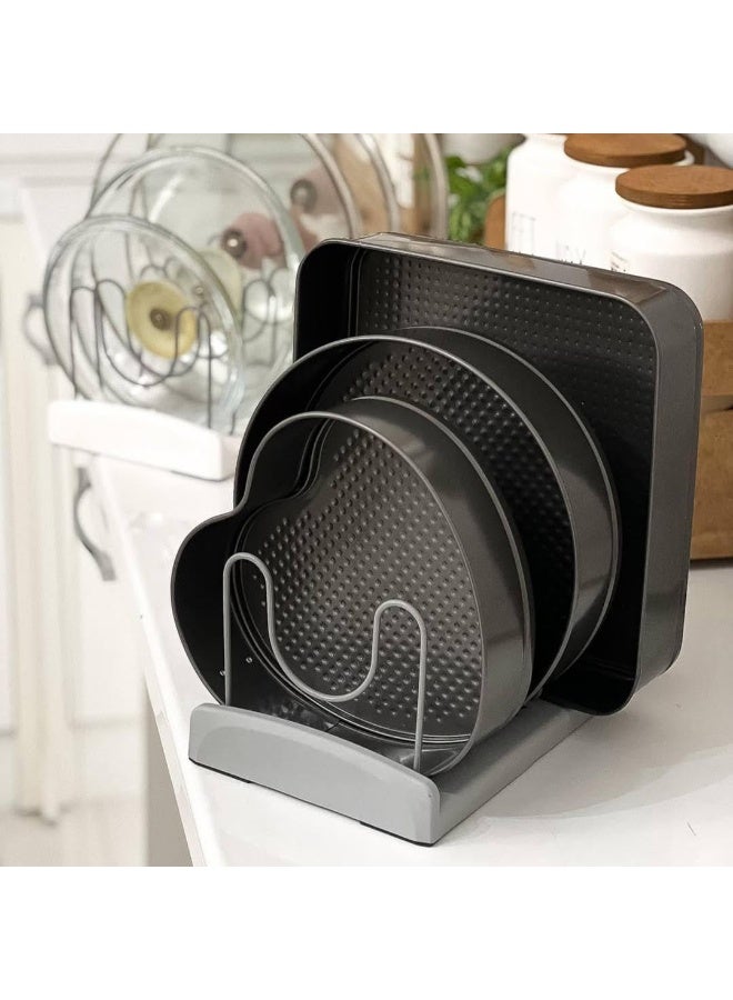 Pot lid, tray, and cake pan stand – practical kitchen organizer, 35 x 25 cm R - Image 3