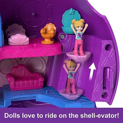Polly Pocket Toy Boat Playset with 2 Dolls, Surprise Accessories & Water Play, Sparkle Cove Adventure Narwhal Boat - Image 5