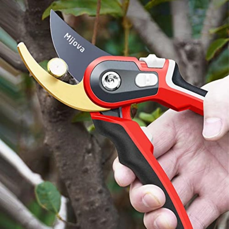 Garden Shears, Pruning Shears for Gardening Heavy Duty with Rust Proof Stainless Steel Blades, Best Bypass Pruner scissors, secateurs - Professional Gardening Hand Tools - Image 4