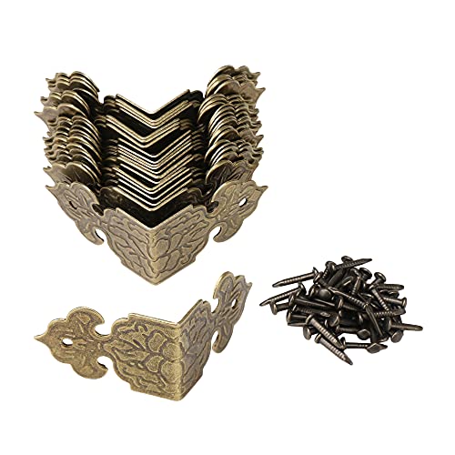 BQLZR Vintage Guards Desk Edge Box Corner Cover ors Antique 25x17mm Pack of 20 - Image 1
