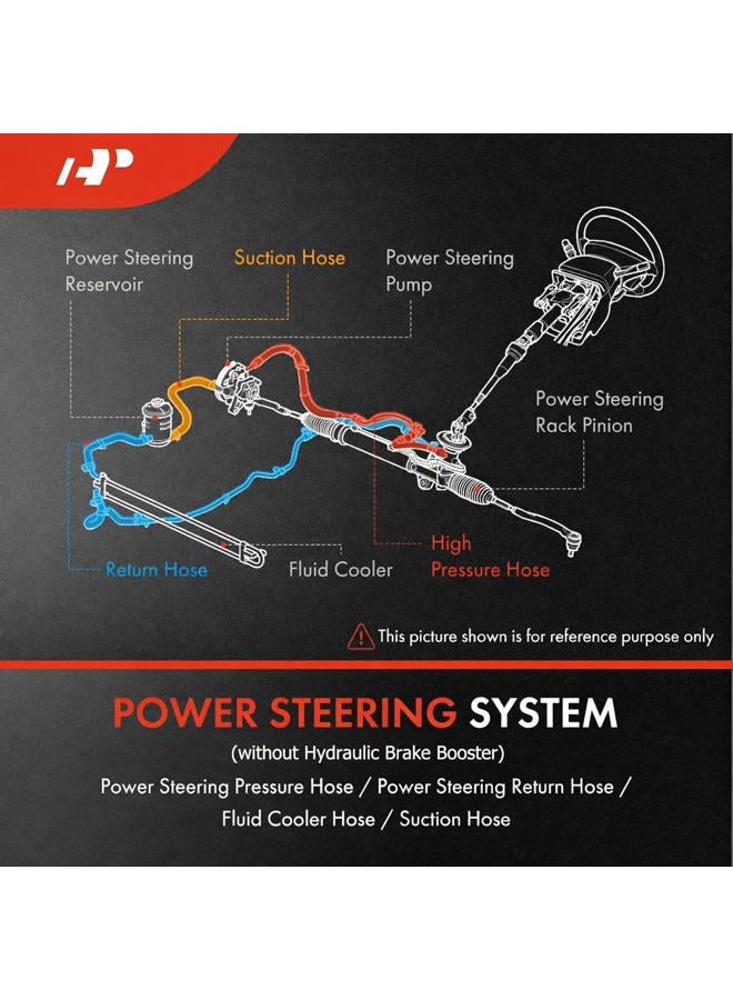 A-Premium Power Steering Reservoir Hose Replacement for Jeep Grand Cherokee 2012-2015 Dodge Durango Reservoir To Pump - Image 4