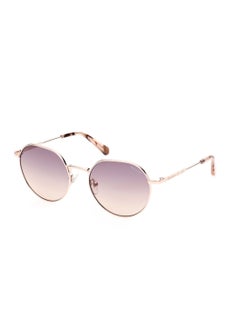 GANT Women's UV Protection Round Shape Metal Sunglasses GA809028F53 - Lens Size: 53 Mm - Shiny Rose Gold  - Image 1