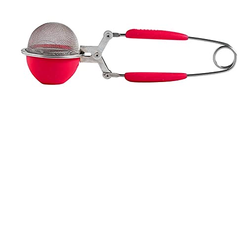 Mastrad رشاش، منخل ورزاز للسكر البودرة، الكاكاو، التوابل، الأعشاب، شبكة دقيقة من ماستراد - أحمر - Image 1