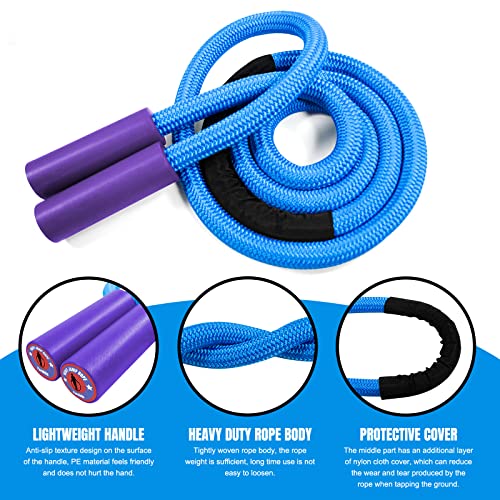 Perantlb Weighted Jump Ropes with 360 Degree Rotation Handle.1 Inch 2.7LB Heavy Jump Rope for men and women,jump ropes for fitness - Image 3