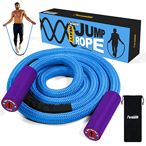Perantlb Weighted Jump Ropes with 360 Degree Rotation Handle.1 Inch 2.7LB Heavy Jump Rope for men and women,jump ropes for fitness - Image 1