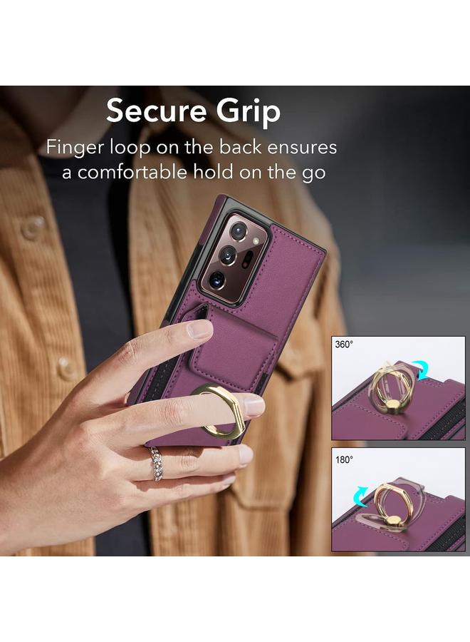 S-TOP Case For Samsung Galaxy Note20 Ultra Elastic Card Bag Ring Holder Phone Case - Image 2