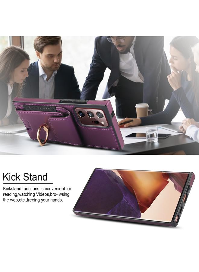 S-TOP Case For Samsung Galaxy Note20 Ultra Elastic Card Bag Ring Holder Phone Case - Image 4