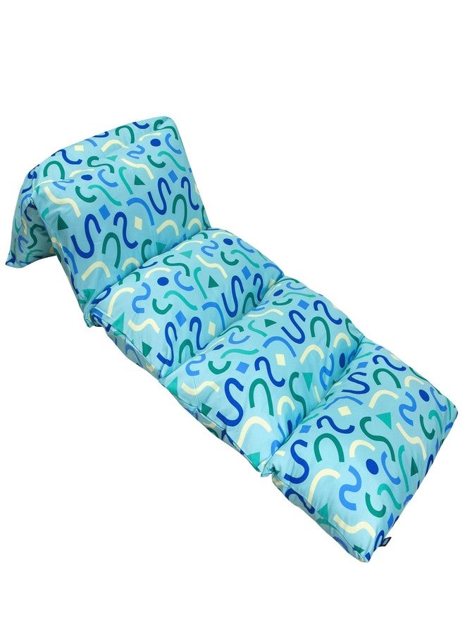 Wildkin Kids Microfiber Floor Lounger - Travel-Friendly, Sleepovers, Pillow Not Included - Confetti Blue - Image 1