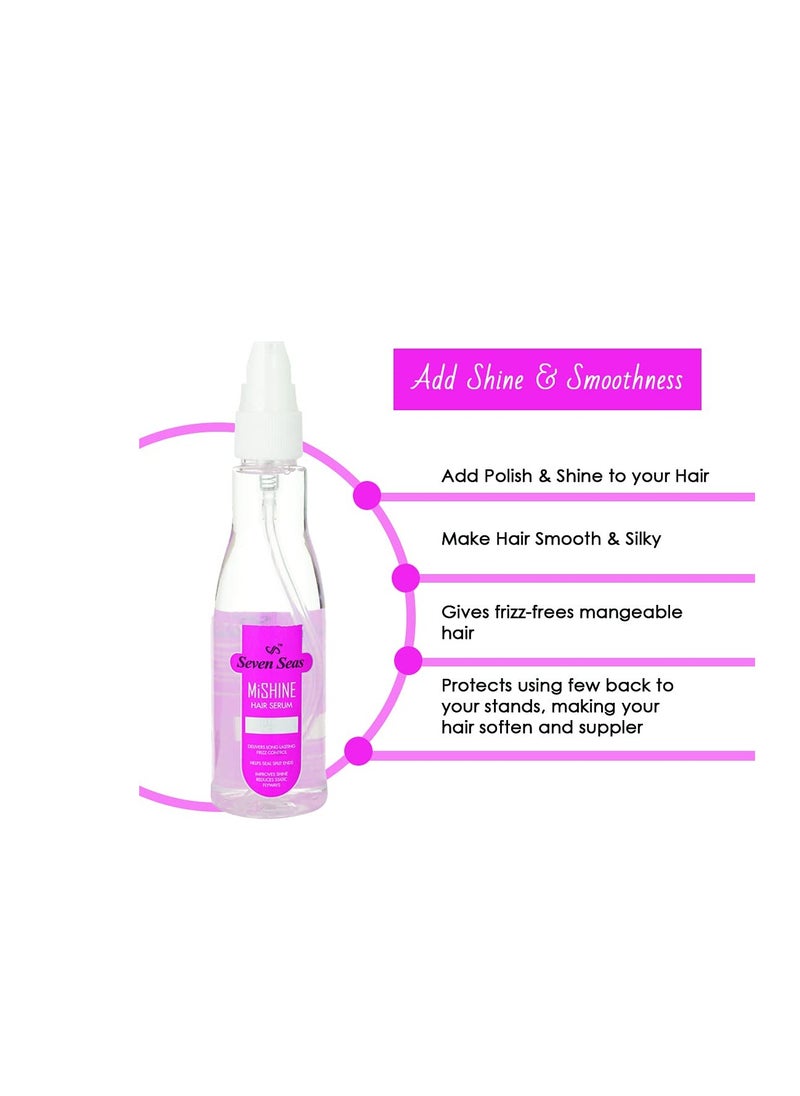 Seven Seas Seven Seas Mi Shine Anti Frizz and Shine Hair Serum Provides Long Lasting Frizz Control  Softer Hair Potection and Shine For Dry Flyaway Hair  100ml  - Image 3