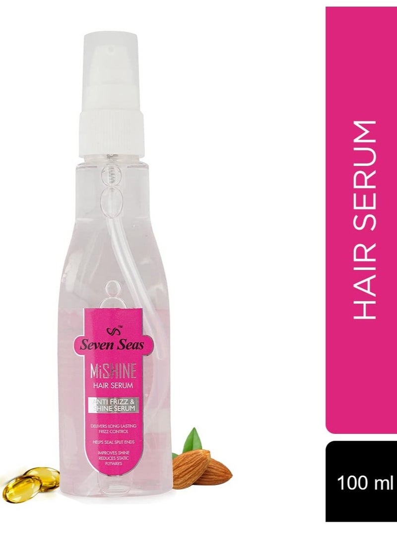 Seven Seas Seven Seas Mi Shine Anti Frizz and Shine Hair Serum Provides Long Lasting Frizz Control  Softer Hair Potection and Shine For Dry Flyaway Hair  100ml  - Image 2