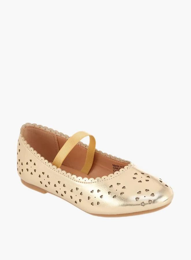 Flora Bella By Shoexpress Girls Heart Cutout Detail Ballerina Shoes
