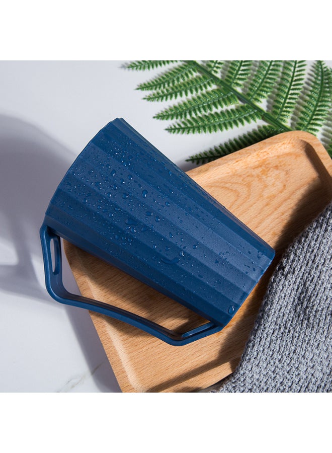 Inverted Creative Mouthwash Cup Couple Brushing Mug Simple Household Plastic Toothbrush Cup Children's Wash Cup-Color:Double Color Cup-lotus Root Powder-Capacity:301-400ml  - Image 3