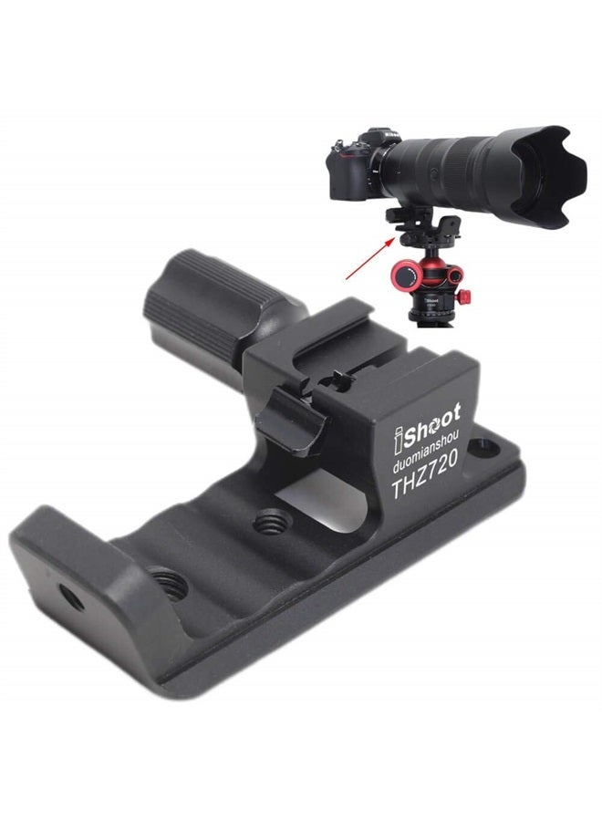 iShoot Metal Lens Collar Foot Stand Tripod Mount Ring Base Compatible with Nikon Nikkor Z 70-200mm f/2.8 VR S and Z 100-400mm F4.5-5.6 VR S, Lens Support Holder with Arca Fit Dovetail - Image 1