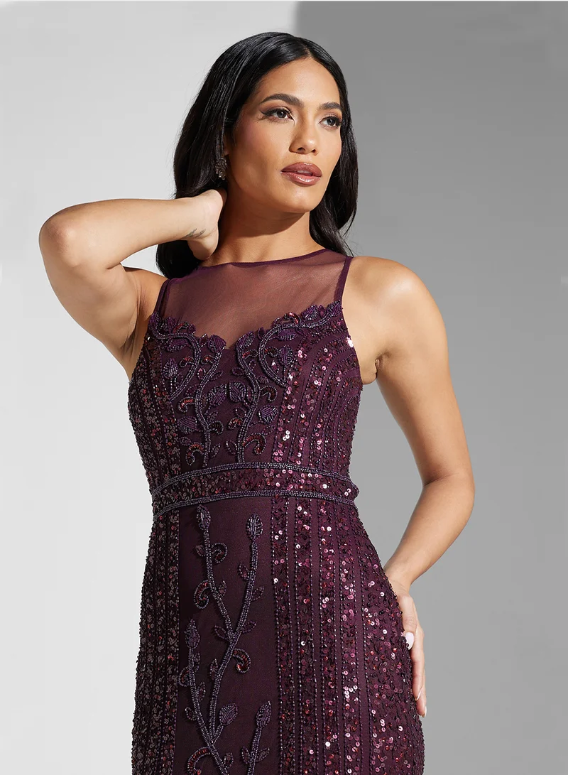 نمشي x Beaded Evening Dress
