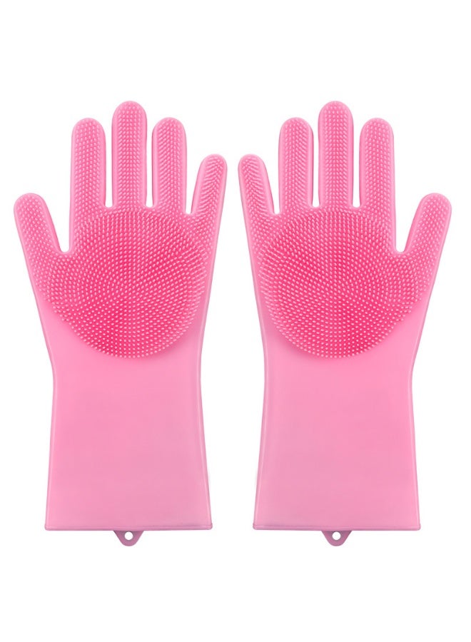 general Magic Pet Grooming Gloves Dog Bathing Shampoo Brush, Heat Resistant Eco-Friendly Silicone Hair Removal Gloves with High Density Teeth for Cats, Dogs - Image 1