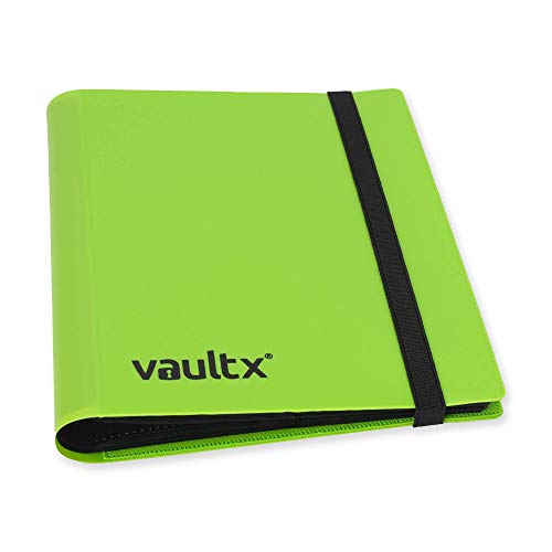 Vault X 4 Pocket Standard Strap Binder, Holds 160 Trading Cards in 20 Side-Loading Pages (Green) - Image 2