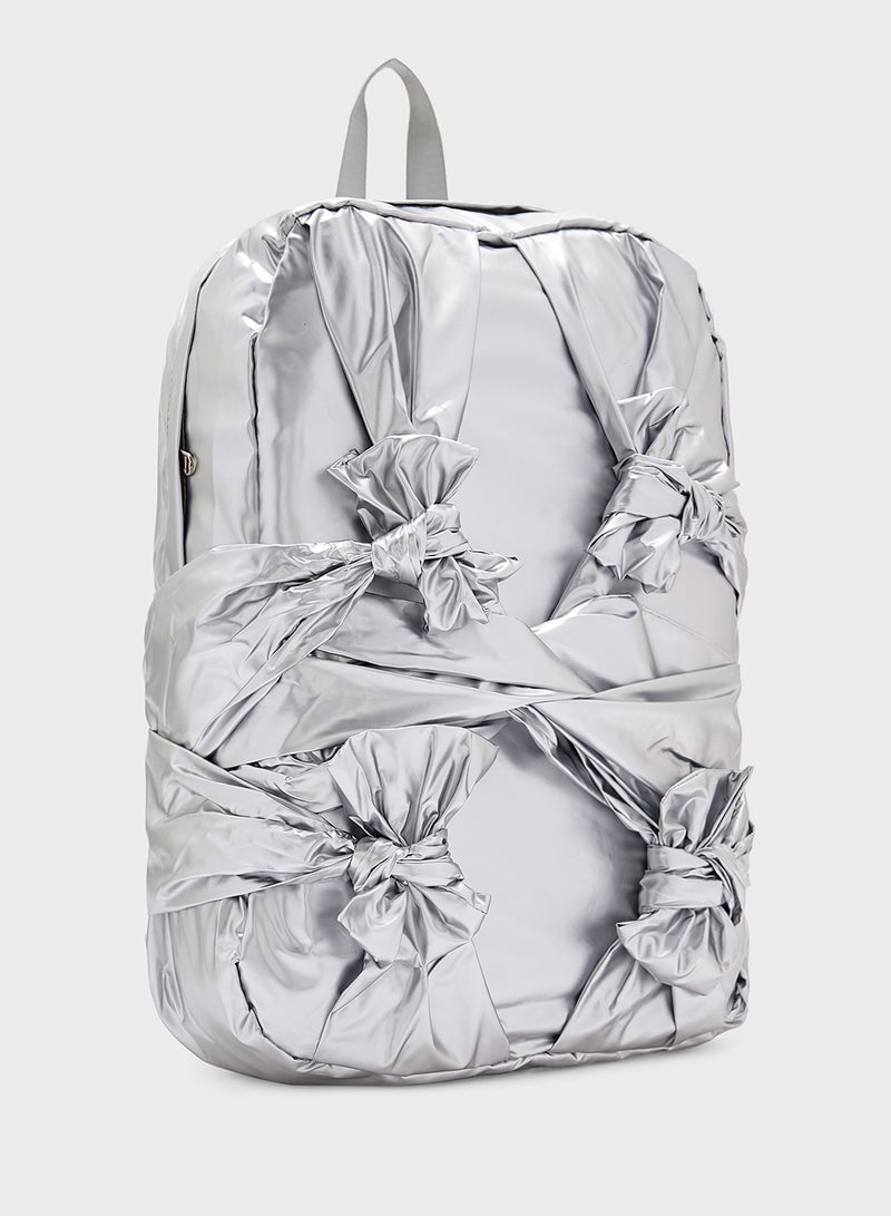 Ginger Bow Detail Backpack  - Image 3
