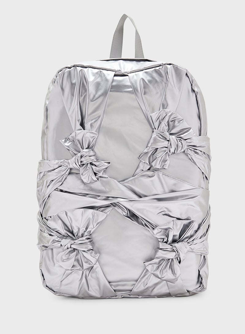Ginger Bow Detail Backpack  - Image 1