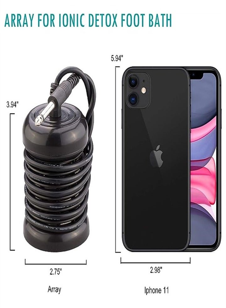 آلة حمام القدم لإزالة السموم من سبا القدم، إزالة السموم من التطهير الأيوني، آلة حمام القدم مع حوض للقدم، مناسبة للاستخدام المنزلي كهدية - Image 3