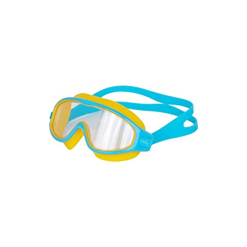 AIRAVAT Macho swimming goggles for Kids Children Teens, polycarbonate goggles, Anti-Fog, Anti-UV, Wide View Swimming Goggles, Free size (Yellow) - Image 2
