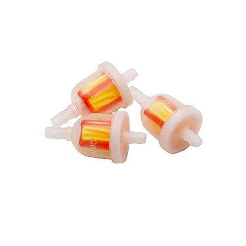 YD-PS001 Universal 6mm Inline Petrol Fuel Filter Cleaner For PIT PRO Trail Quad Dirt Bike ATV Dune Buggy Motorcycle Scooter 1/4" Pack of 3 - Image 1