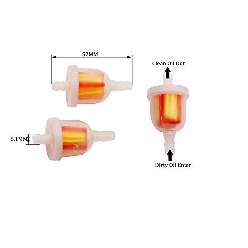 YD-PS001 Universal 6mm Inline Petrol Fuel Filter Cleaner For PIT PRO Trail Quad Dirt Bike ATV Dune Buggy Motorcycle Scooter 1/4" Pack of 3 - Image 3