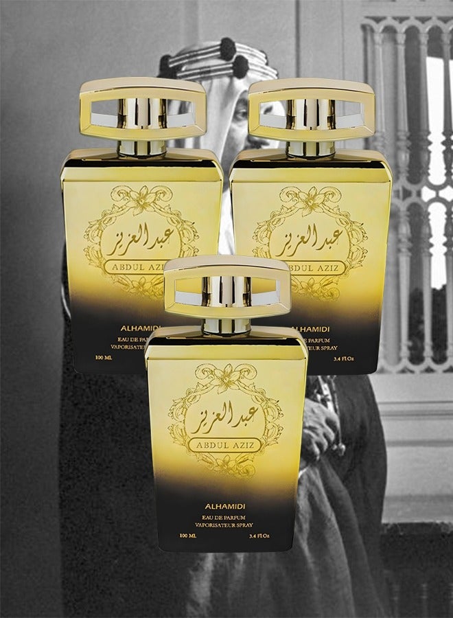 ALHAMIDI 3 Pieces Abdul Aziz Perfume For Men 100ml EDP - Image 1