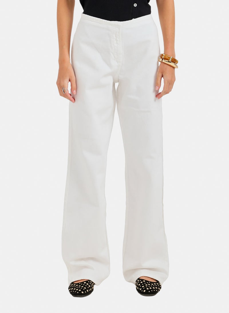 Carina Hidden-Closure Denim Pants - Image 1