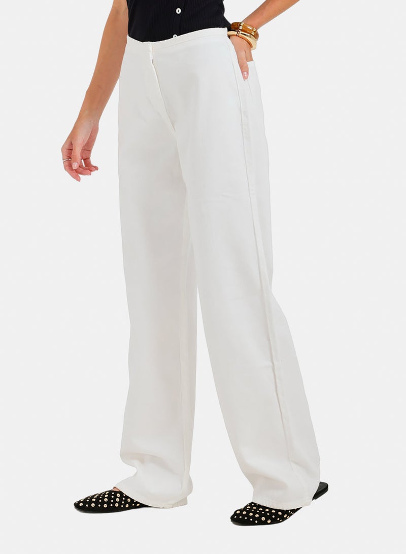 Carina Hidden-Closure Denim Pants - Image 3