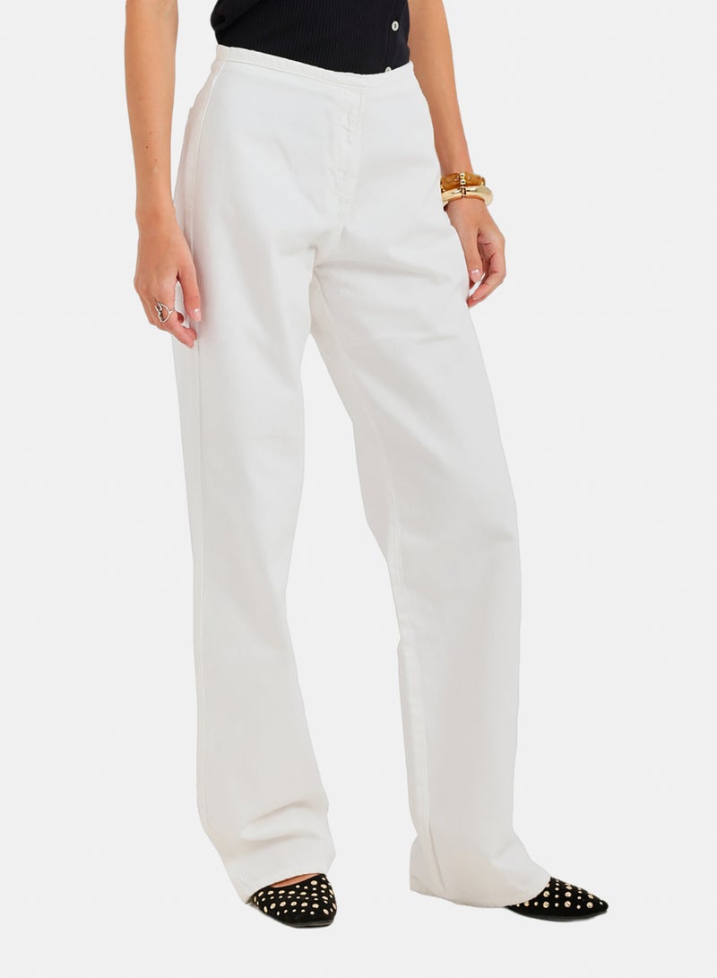 Carina Hidden-Closure Denim Pants - Image 2