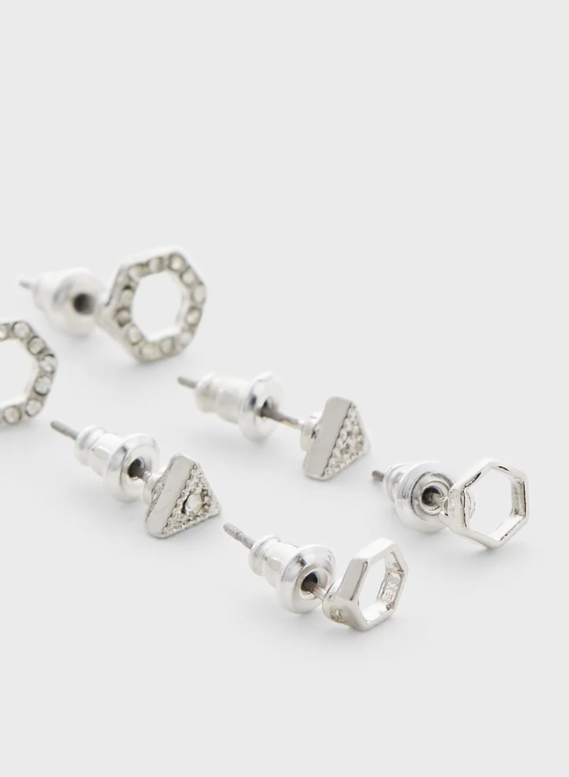 NEW LOOK 9 Pack Stud Earrings Set