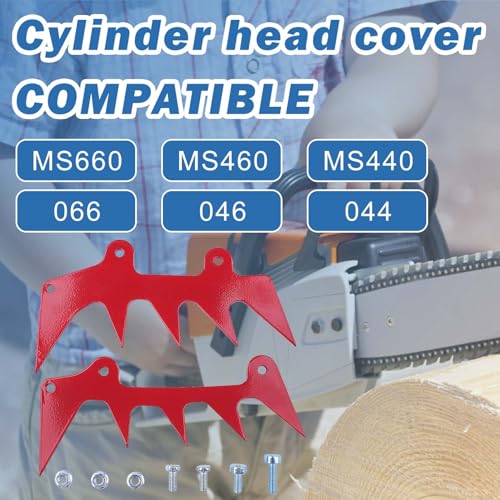 AUMEL Chain saw Bumper SpikeFelling Dog Kit For Stihl MS660 MS460 MS440 066 046 044 with Screw Set Chain Catcher Chain Blocks for 1122 664 0508 1122 664 0503 - Image 3