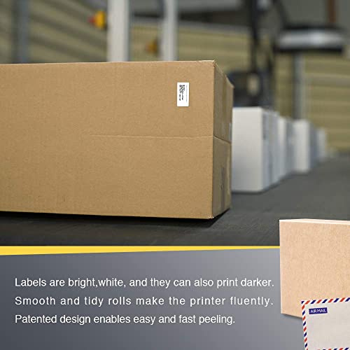 BETCKEY - 1" x 0.5" (25 mm x 13 mm) Small Labels Compatible with Zebra & More Label Printer,Premium Adhesive & Perforated [10 Rolls, 24300 Labels] - Image 5