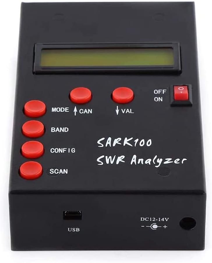 SARK100 Antenna Analyzer Meter 1 60MHz Shortwave SWR Measurement Range 1 0 to 9 99 - Image 1