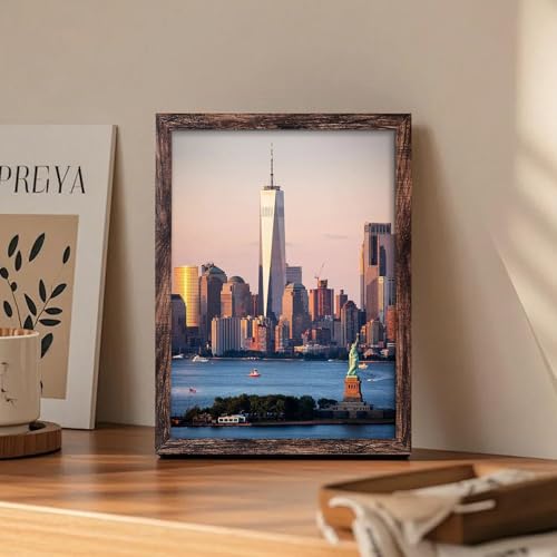 BESCRCL 19.25x26.75 Picture Frame Brown, Poster Frames Wall Hanging, Display Pictures 19.25 x 26.75 without Mat, 1 Pack - Image 5