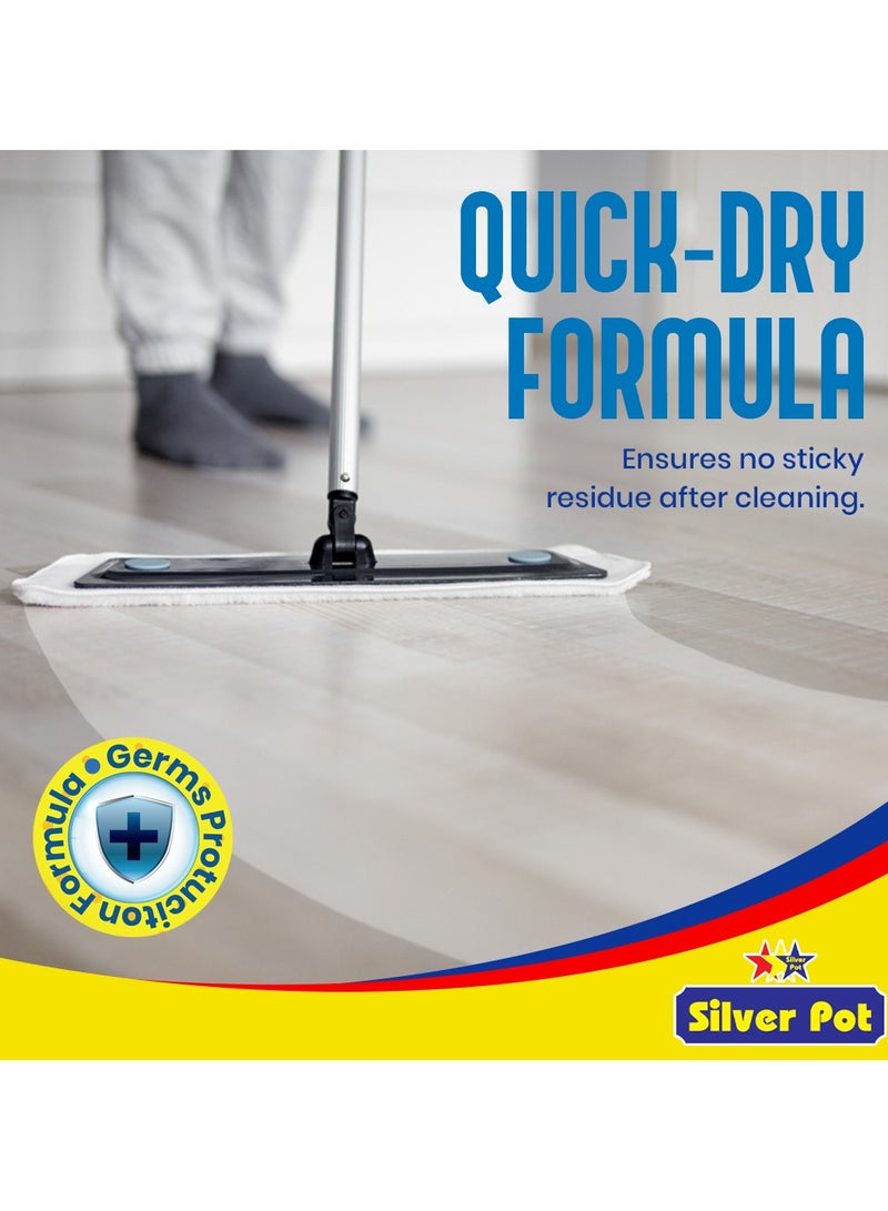 Silver Pot Lemon Floor Cleaner Liquid – 3L Antibacterial Surface Cleaning Solution with Refreshing Lemon Scent for Tiles, Marble, Wood, and Laminate Floors - Image 5