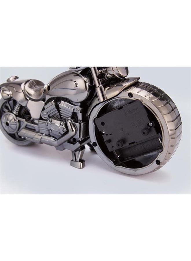 Jet Black Motorbike Pattern Alarm Clock - Image 4