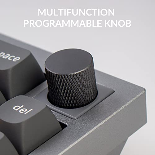 Keychron Q2 Wired Custom Mechanical Keyboard Knob Version, 65% Layout QMK/VIA Programmable Macro with Hot-swappable Gateron G Pro Red Switch Double Gasket Compatible with Mac Windows Linux (Grey) - Image 3