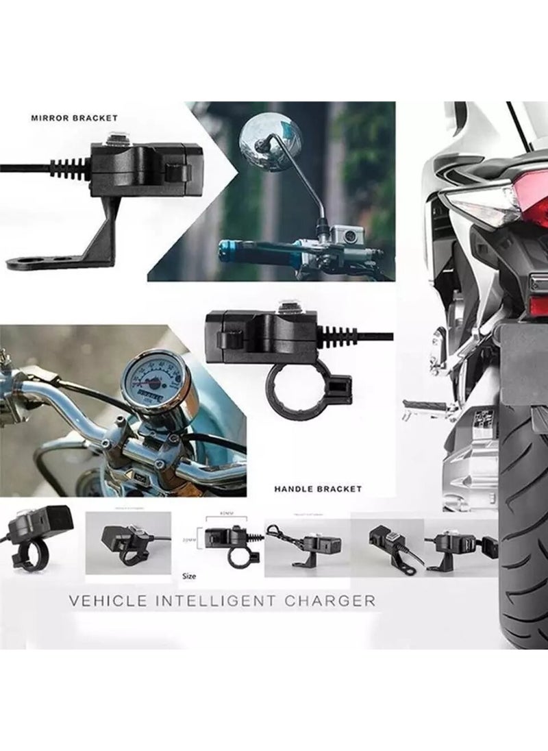 Autoline Motorcycle USB Charger Dual Port 12V Waterproof  - Image 3