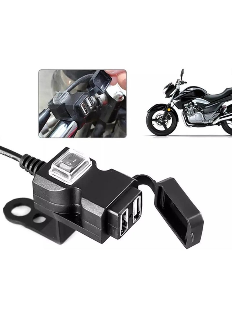 Autoline Motorcycle USB Charger Dual Port 12V Waterproof  - Image 5