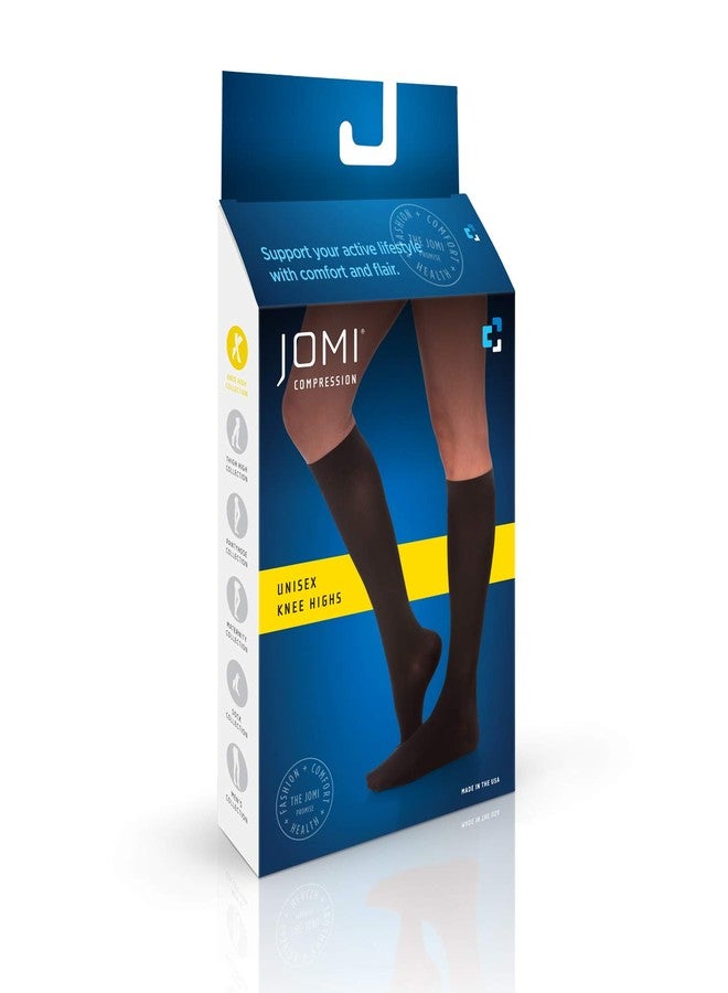 Jomi Compression Knee High Collection, 15-20mmHg Sheer Open Toe 133 (Small, Black) - Image 5