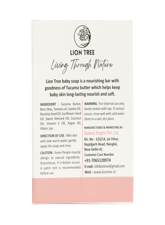Lion Tree Handmade Baby Soap With Goodness Of Tucuma Butter, 110gm - Image 3