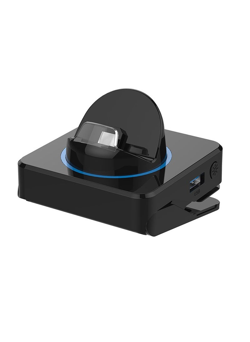 KASTWAVE - محطة إرساء لجهاز نينتندو سويتش، للتبديل إلى محول HDMI، تدعم 4K/60FPS USB 3.0 منفذ شحن محمول RUBU 5 في 1 للتخزين المحمول مناسب للسفر - Image 1