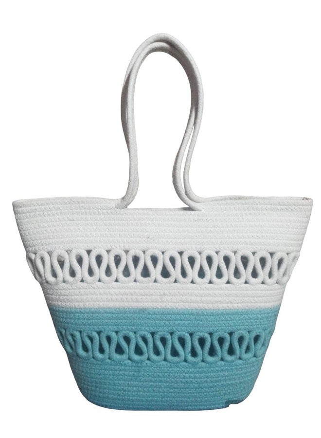 GHATIN Attractive Hand Bag | Extra large Tote Bucket Bag | Handmade Bag | Extra large (LIGHT BLUE) - Image 1