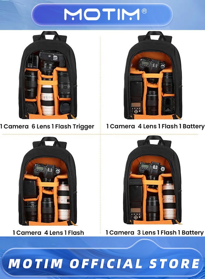Motim Photography Bag Shoulder Bag Camera Bag Camera Backpack Waterproof Camera Bag Large Capacity Camera Case for Photographer - Image 2