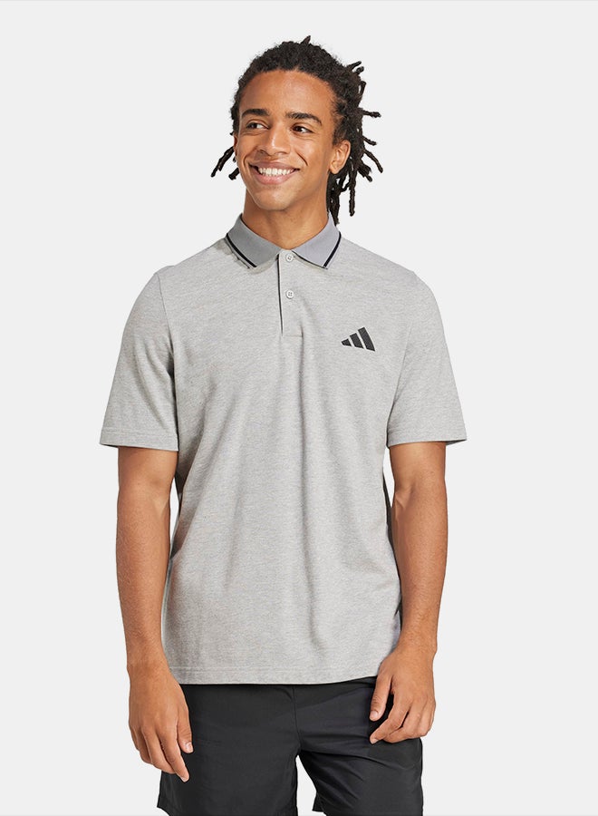 Adidas Essentials Small Logo Piqué Polo Shirt - Image 1