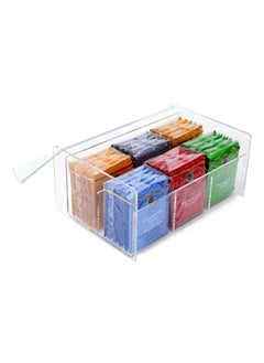 Generic Beauenty Tea Bag Organizer,Stackable Tea Bag Storage with Lid,Coffee and Tea Organizer for Kitchen Pantry Cabinets and Countertops, Holder for Tea Bags,Coffee,Sugar Packets,Condiments,Small Packets + Sticker  - Image 1