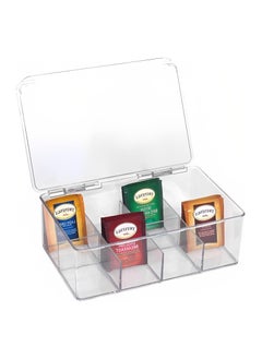 Generic Beauenty Tea Bag Organizer,Stackable Tea Bag Storage with Lid,Coffee and Tea Organizer for Kitchen Pantry Cabinets and Countertops, Holder for Tea Bags,Coffee,Sugar Packets,Condiments,Small Packets + Sticker  - Image 2