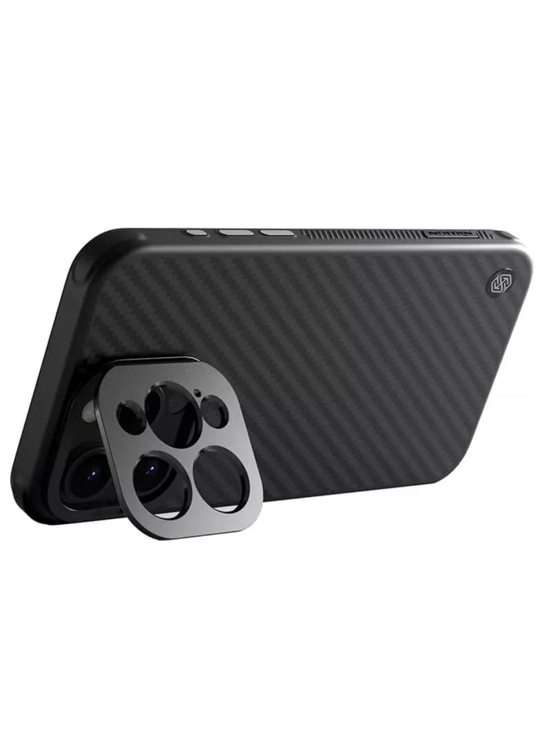 Nillkin Nillkin High Quality CarboProp Magnetic case（with camera cutout）For Apple iPhone 15 Pro Max Black  - Image 4