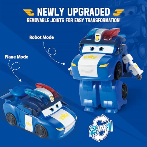 Super Wings Transformable Toys 5 in Lucie Airplane Transforming Figures Toys 2 in 1 Mode Rescue Bots Action Figure for 35 Year Old Boys Girls Fun Plane Toy for Toddlers Kids Age 3 4 5 6 7 - Image 5